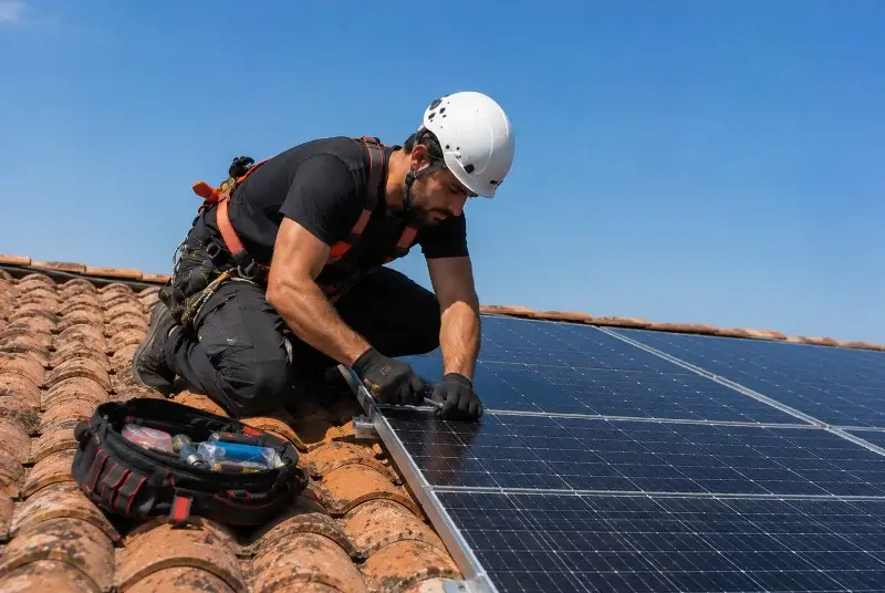 Maintenance et monitoring de panneaux solaires à la Trinité-sur-Mer