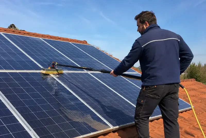 Nettoyage et entretien de panneaux solaires à la Trinité-sur-Mer